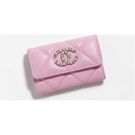 chanel white card holder|chanel card holder with flap.